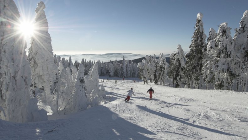 Traumhaftes Panorama im Skigebiet Hochficht - INNs HOLZ